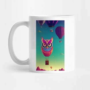 Owl Hot Air Balloon Mug